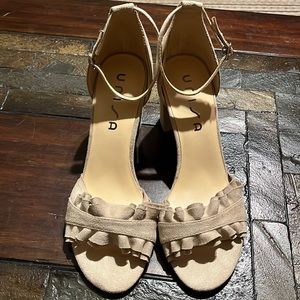 UNISA Nude Heels Sandals Size 10